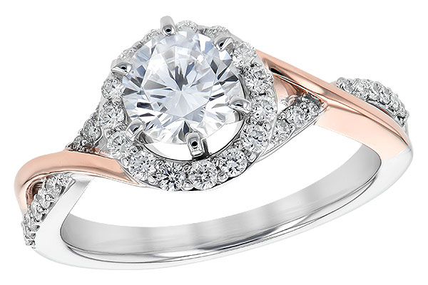 L244-34840: LDS SEMI DIA RG .31 TW (WG RG/ROSE TRIM)