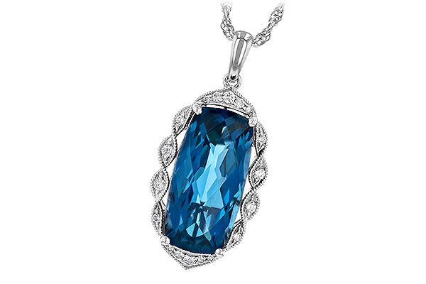 L245-19367: NECK 6.70 LONDON BLUE TOPAZ 6.81 TGW