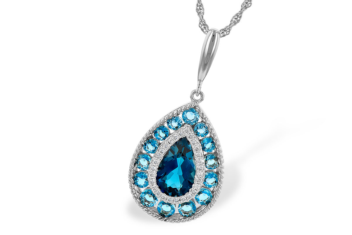 L245-22158: NECK 2.55 TW BLUE TOPAZ 2.65 TGW