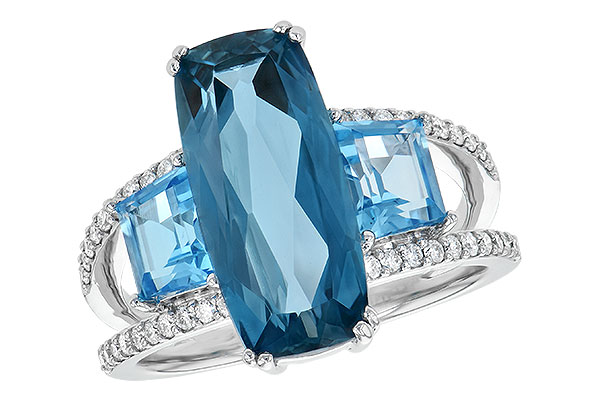 L245-23949: LDS RG 6.40 TW BLUE TOPAZ 6.67 TGW