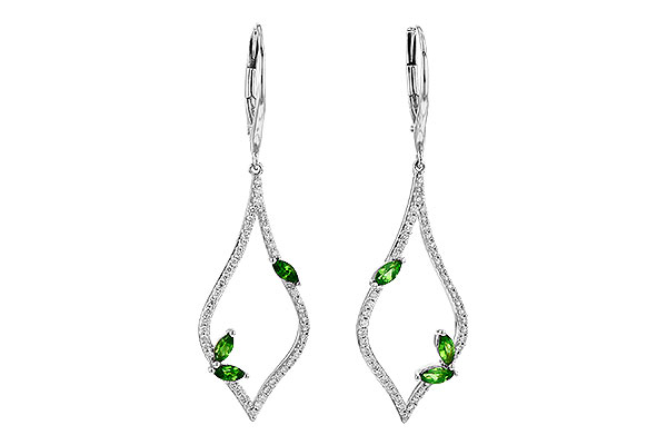 L245-23985: EARR .42 GREEN GARNET .77 TGW