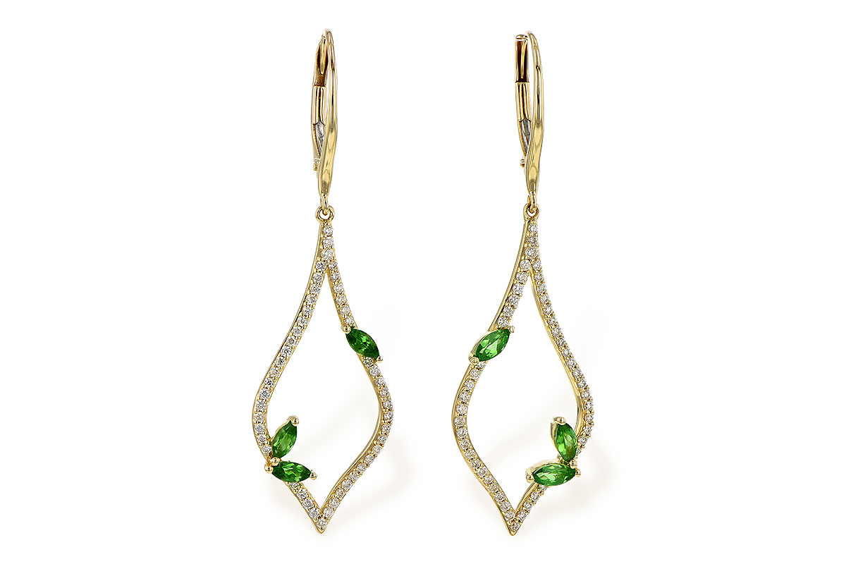 L245-23985: EARR .42 GREEN GARNET .77 TGW