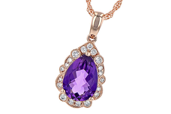 L245-25749: NECKLACE 1.53 AMETHYST 1.68 TGW