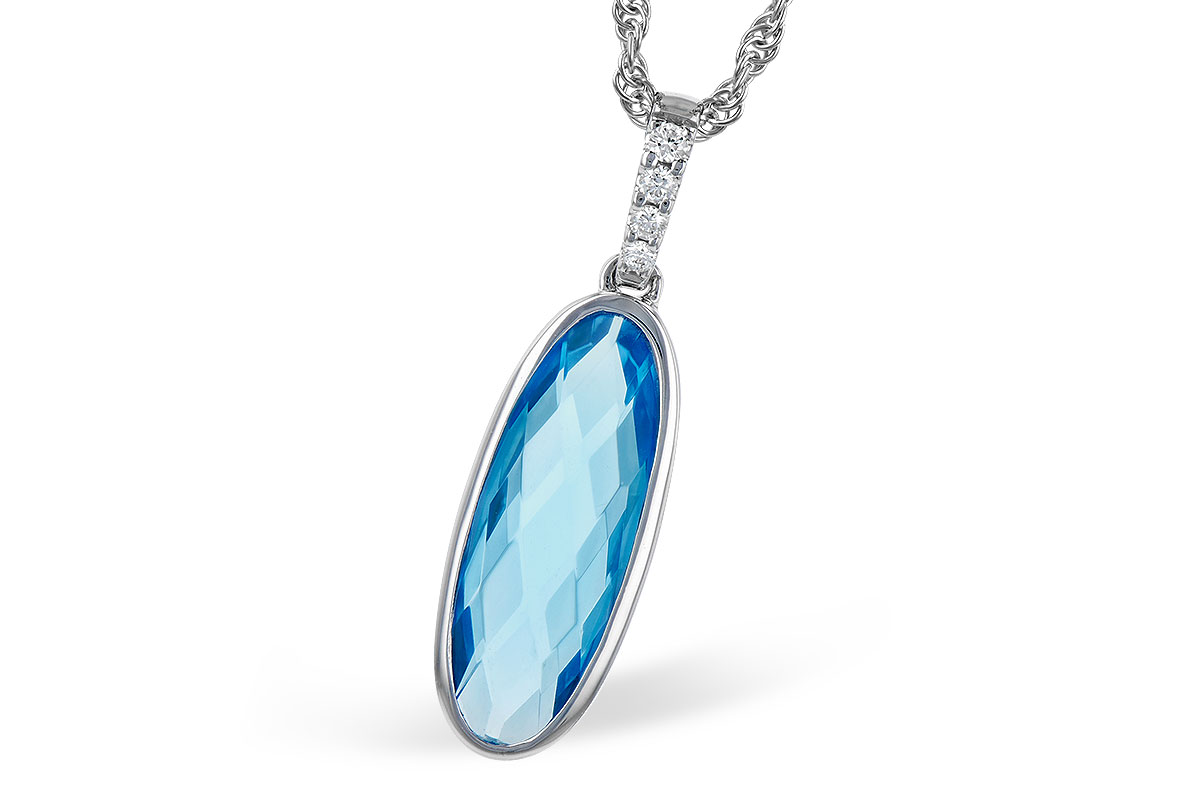 L327-93967: NECK 1.90 BLUE TOPAZ 1.93 TGW