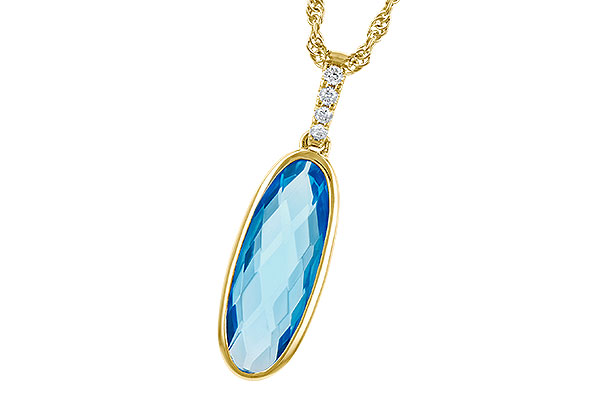 L327-93967: NECK 1.90 BLUE TOPAZ 1.93 TGW