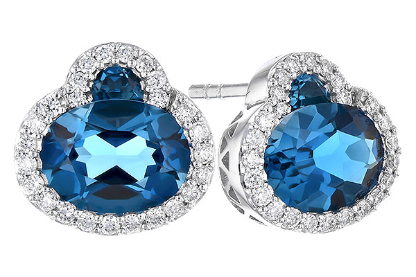 L327-97576: EARR 2.60 TW LONDON BLUE TOPAZ 2.81 TGW