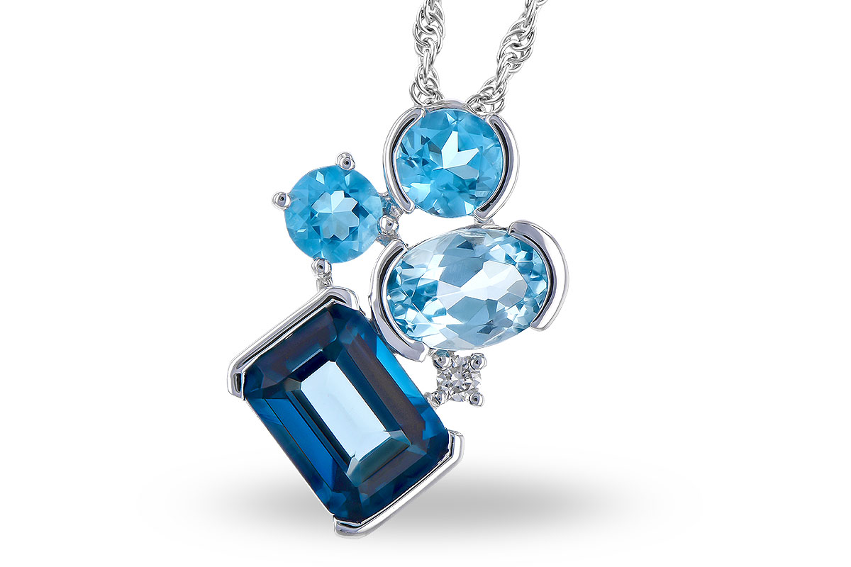 L327-97594: NECK 3.08 BLUE TOPAZ TW 3.11 TGW