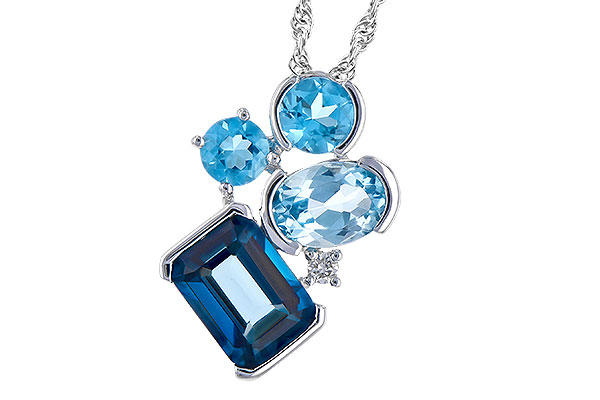 L327-97594: NECK 3.08 BLUE TOPAZ TW 3.11 TGW