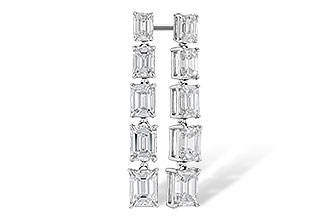 L328-83085: EARRINGS 1.90 TW EMERALD CUTS