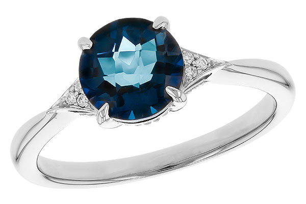 L328-86667: LDS RG 1.60 LONDON BLUE TOPAZ 1.62 TGW (7MM RD)