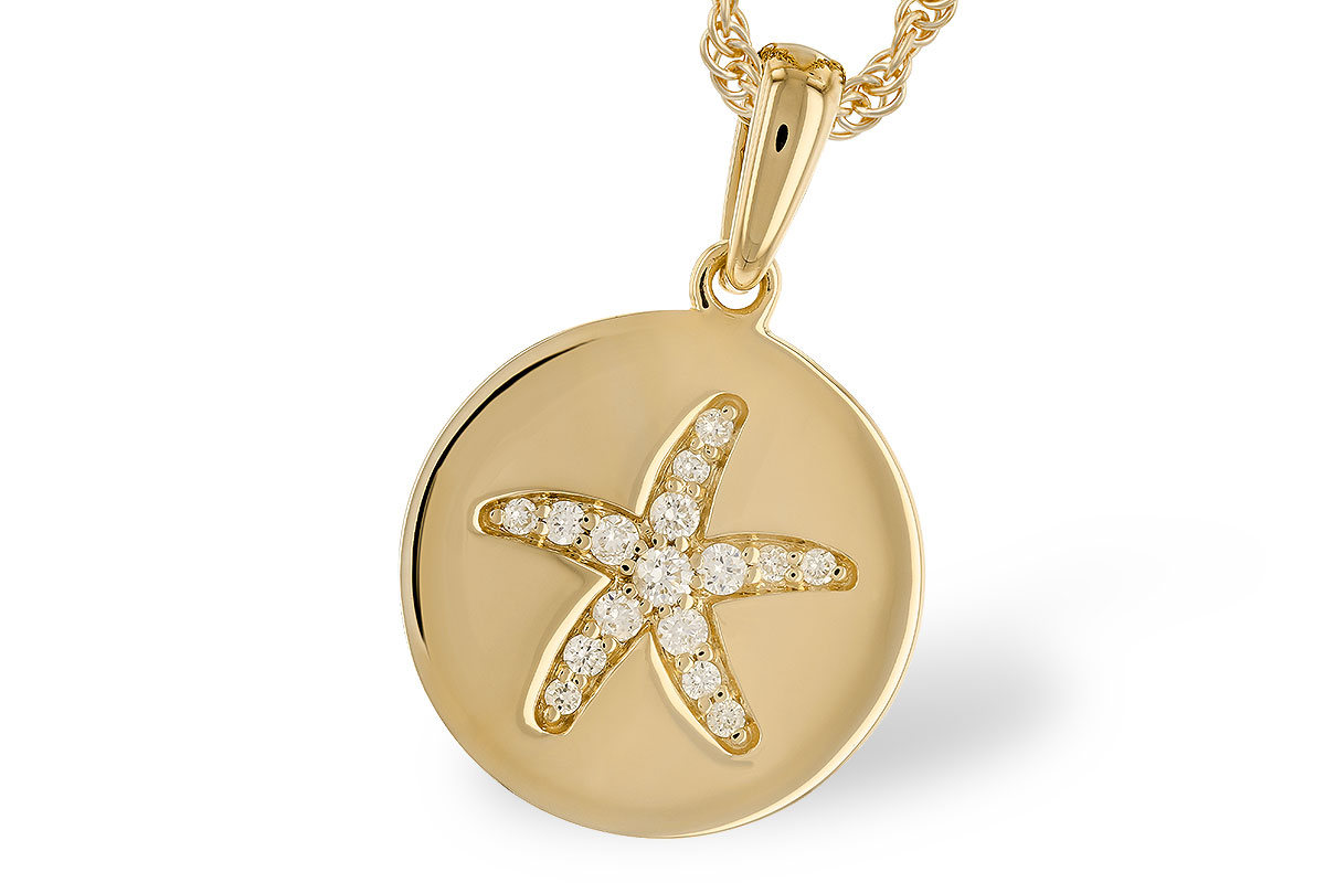 L328-87567: NECKLACE .11 TW