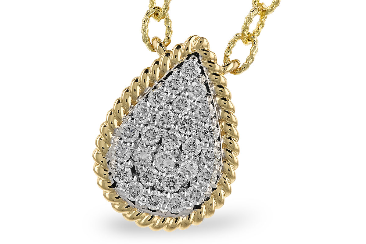 L328-89412: NECKLACE .32 TW (18")
