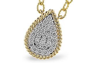 L328-89412: NECKLACE .32 TW (18")