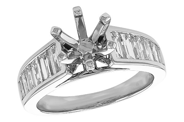 L328-90349: LDS SEMI DIA RG 1.22 TW BAGUETTES