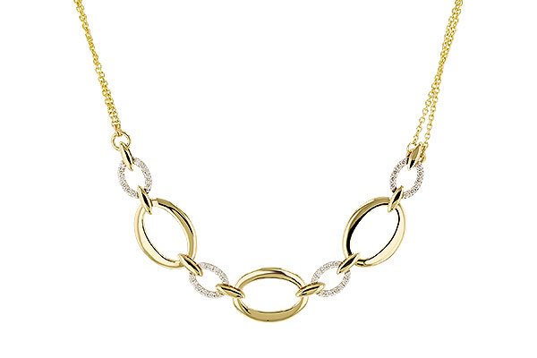 L329-73921: NECKLACE .50 TW (18")