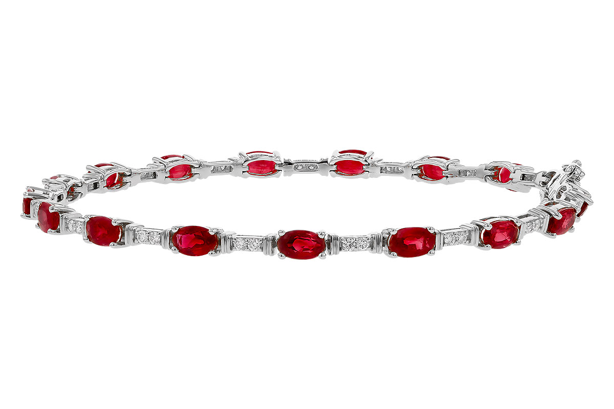 L329-74903: BRACELET 4.65 RUBY 4.97 TGW (7")