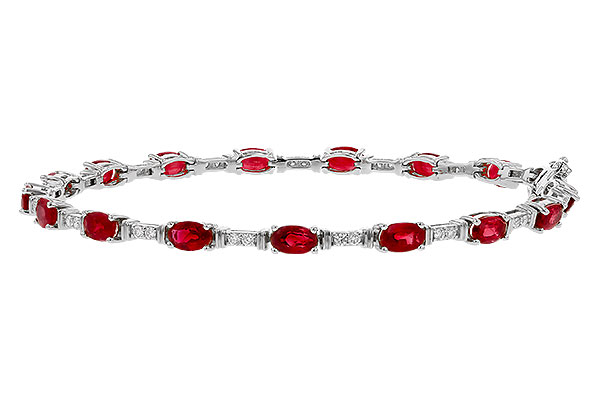 L329-74903: BRACELET 4.65 RUBY 4.97 TGW (7")