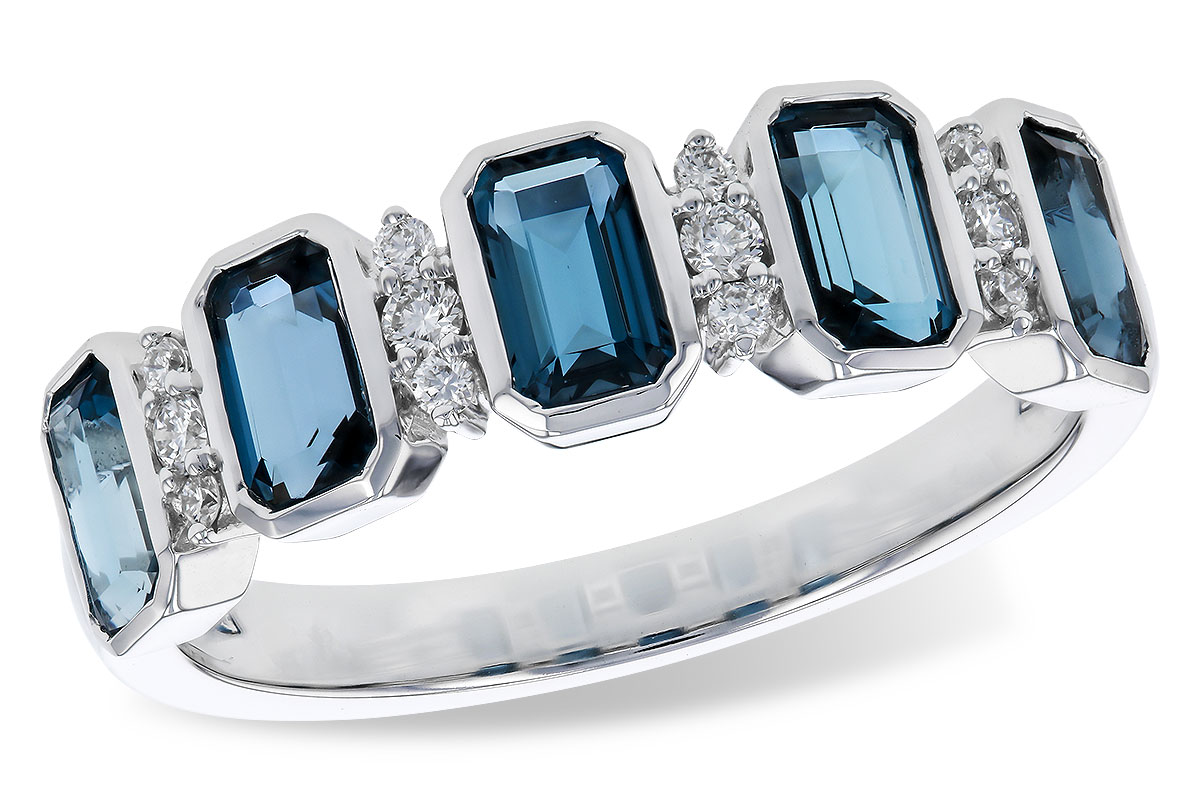 L329-75758: LDS RG 1.46 TW LONDON BLUE TOPAZ 1.58 TGW