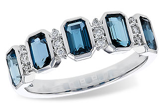 L329-75758: LDS RG 1.46 TW LONDON BLUE TOPAZ 1.58 TGW