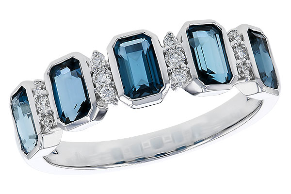 L329-75758: LDS RG 1.46 TW LONDON BLUE TOPAZ 1.58 TGW