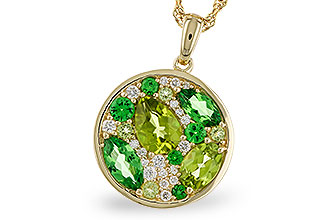 L329-76658: NECK 2.20 TW SEMI-PRECIOUS (TSAV, PER) 2.37 TGW