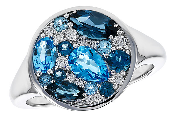 L329-76667: LDS RG 1.80 TW BLUE TOPAZ 1.96 TGW