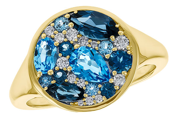 L329-76667: LDS RG 1.80 TW BLUE TOPAZ 1.96 TGW
