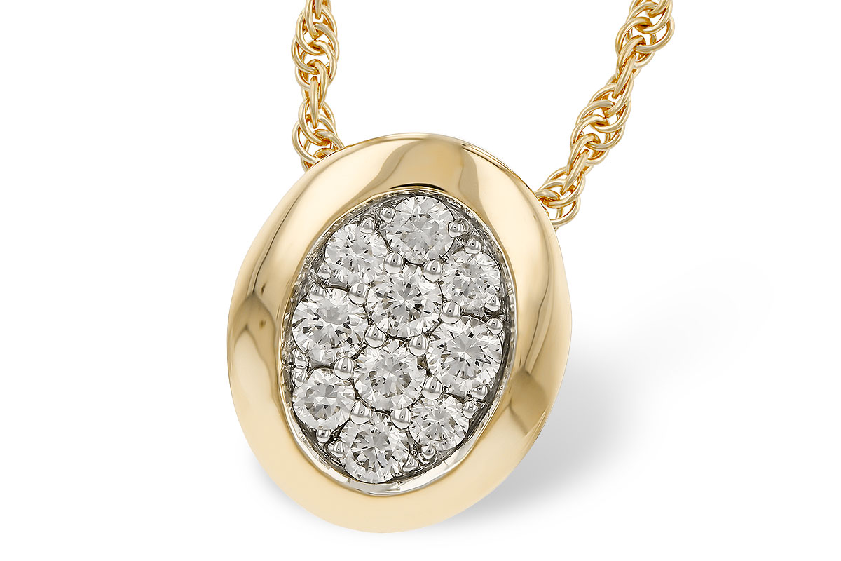 L329-79376: NECKLACE .25 TW