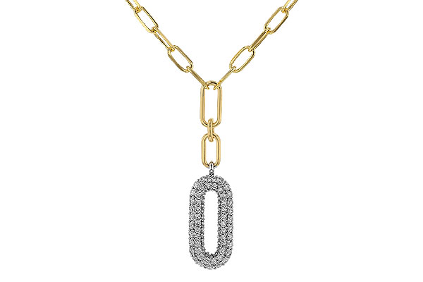 L329-80303: NECKLACE .96 TW (18")