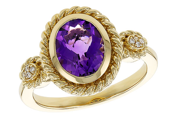 L329-81212: LDS RG 1.38 AMETHYST 1.40 TGW (9x7MM AMY)