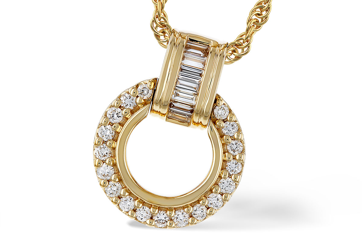 L329-81267: NECKLACE .12 BAG .33 TW