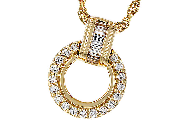 L329-81267: NECKLACE .12 BAG .33 TW