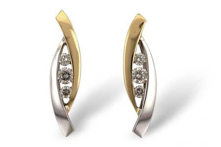 M055-25758: EARRINGS .27 TW