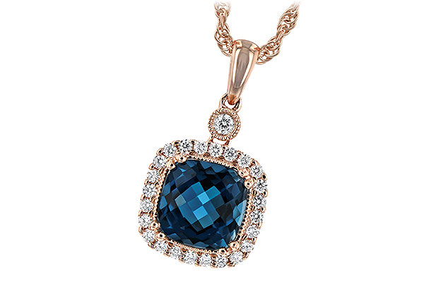 M244-28458: NECK 1.63 LONDON BLUE TOPAZ 1.80 TGW (7MM LBT)