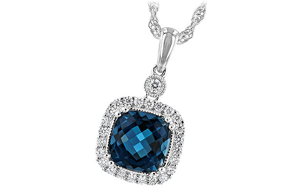 M244-28458: NECK 1.63 LONDON BLUE TOPAZ 1.80 TGW (7MM LBT)