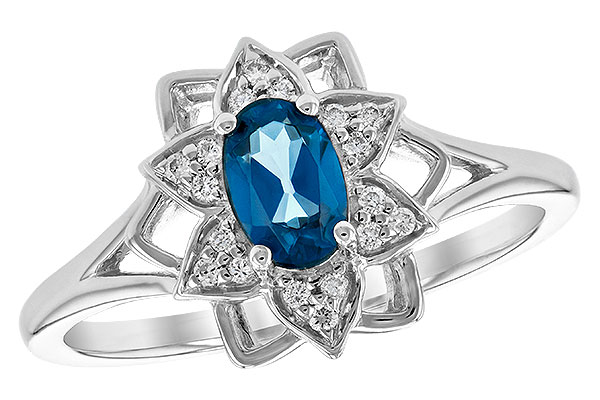 M244-33921: LDS DIA RG .47 BLUE TOPAZ .56 TGW