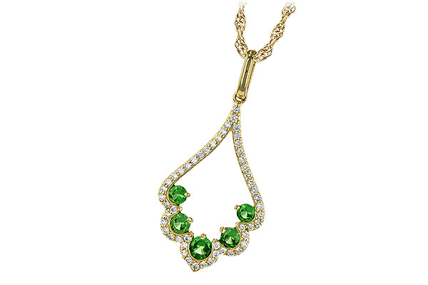 M245-18485: NECK .34 GREEN GARNET .53 TGW