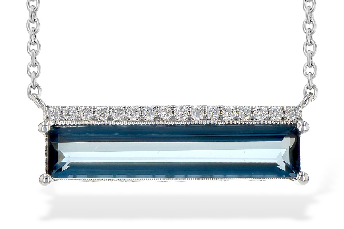 M245-23958: NECK 2.70 LONDON BLUE TOPAZ 2.80 TW
