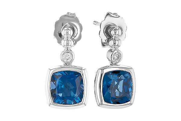 M327-91194: EARR 1.78 LONDON BLUE TOPAZ 1.82 TGW