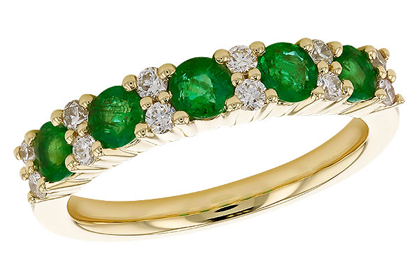 M328-89430: LDS WED RG .70 EMERALD .94 TGW