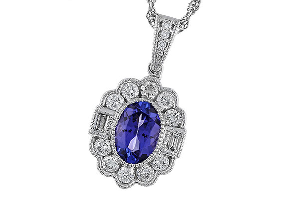 M329-73967: NECKLACE .80 TANZANITE 1.15 TGW (7x5MM OV)
