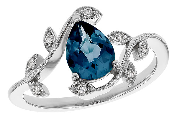 M329-76694: LDS RG 1.20 LONDON BLUE TOPAZ 1.26 TGW (8x6MM LBT)