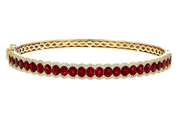 M329-80276: BANGLE 5.04 TW RUBY 5.60 TGW