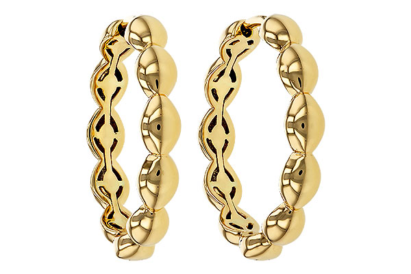 M329-80285: GOLD EARRINGS (21MM)