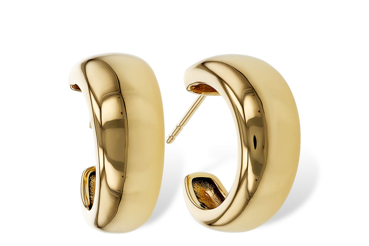 M329-80294: GOLD EARRINGS (16MM)