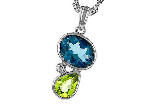 M329-81221: NECKLACE 2.43 SEMI-PREC (PER,LBT) 2.45 TGW