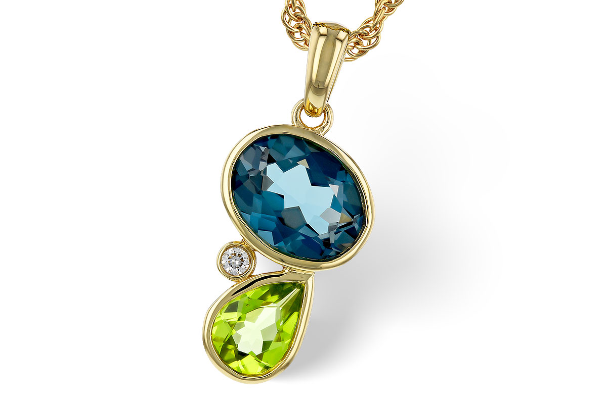 M329-81221: NECKLACE 2.43 SEMI-PREC (PER,LBT) 2.45 TGW