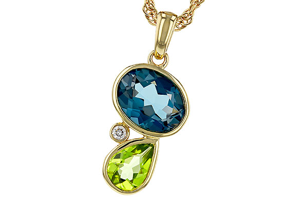 M329-81221: NECKLACE 2.43 SEMI-PREC (PER,LBT) 2.45 TGW