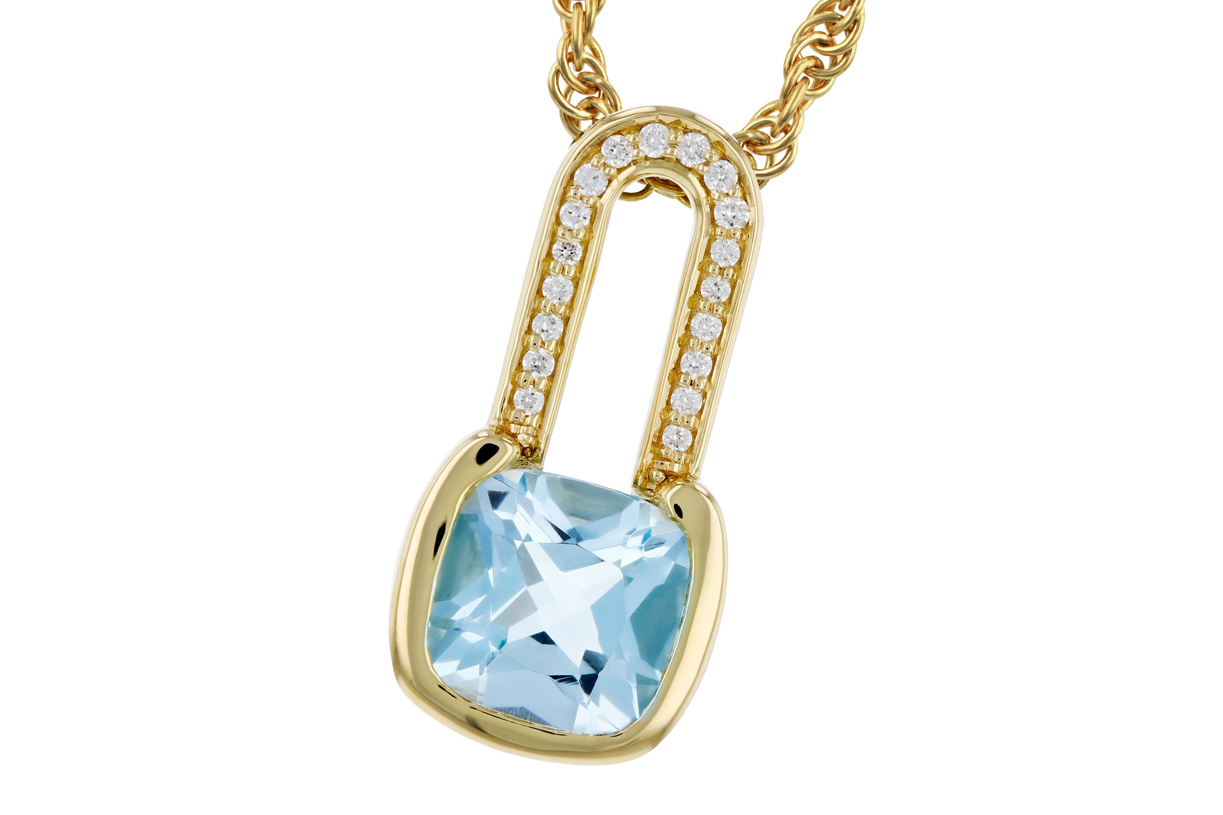 M330-66649: NECKLACE .91 SKY BLUE TOPAZ .95 TGW (6MM BT)